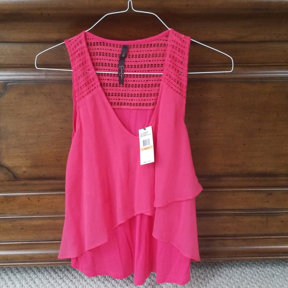 NWT Jessica Simpson Crochet Crop Top